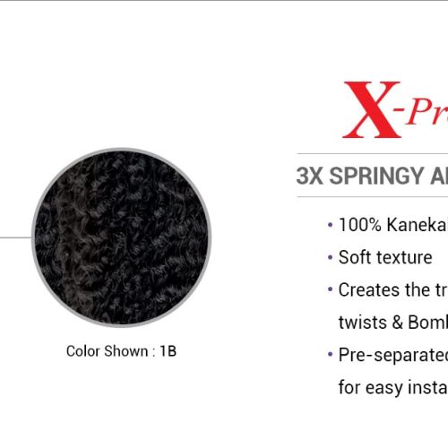 Outre X-Pression Twisted Up Crochet Braid - 3X SPRINGY AFRO TWIST 24" - Image 3