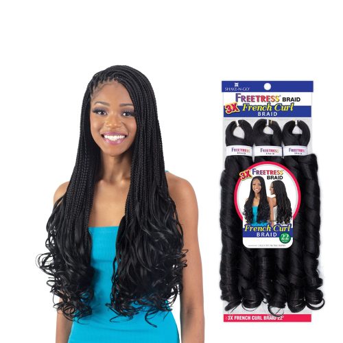 Freetress Braid Synthetic Hair 3X Braid - FRENCH CURL 22" - Image 4