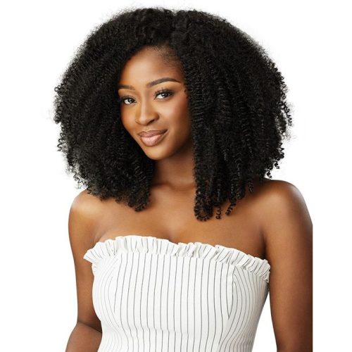 Outre Human Hair Blend Big Beautiful Hair Clip In 9CS - SPRINGY AFRO 10" - Image 1