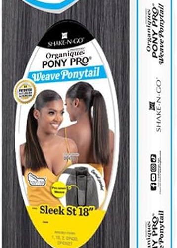 Shake-N-Go Organique Pony Pro Weave Ponytail - SLEEK STRAIGHT - Image 3
