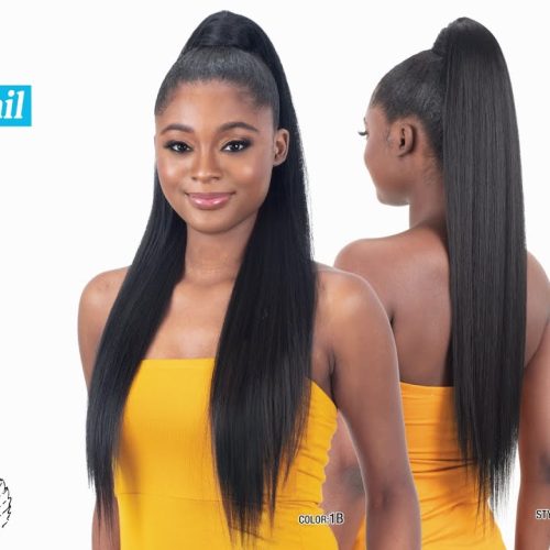 Shake-N-Go Organique Pony Pro Weave Ponytail - SLEEK STRAIGHT - Image 4