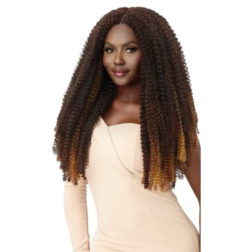 Outre X-Pression Twisted Up Crochet Hair - 3x Springy Bohemian Twist 24 inches - Image 1