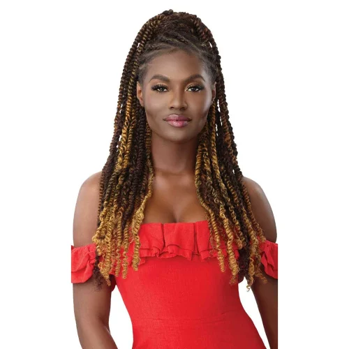 Outre X-Pression Twisted Up Crochet Hair - 3x Springy Bohemian Twist 24 inches - Image 2