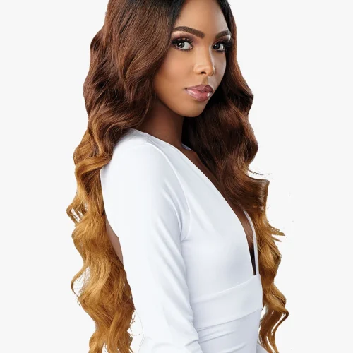 Sensationnel OCEAN WAVE 30 inches BUTTA Human Hair Blend HD Lace Wig - Image 5