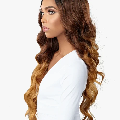 Sensationnel OCEAN WAVE 30 inches BUTTA Human Hair Blend HD Lace Wig - Image 4