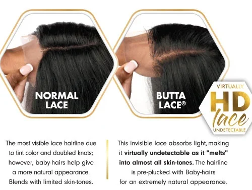 Sensationnel Human Hair Blend Butta HD Lace Front Wig - Glam Wave 24 inches - Image 3