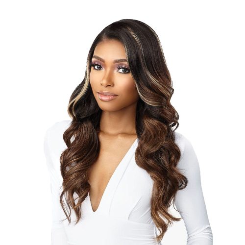 Sensationnel Human Hair Blend Butta HD Lace Front Wig - Glam Wave 24 inches