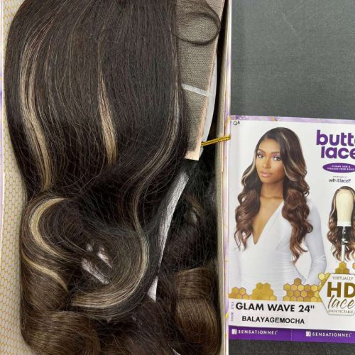 Sensationnel Human Hair Blend Butta HD Lace Front Wig - Glam Wave 24 inches - Image 4