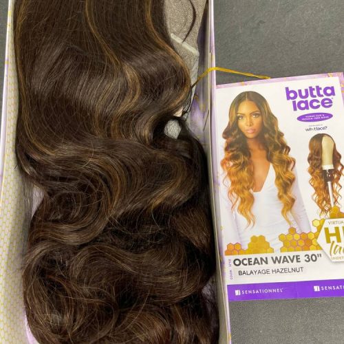 Sensationnel OCEAN WAVE 30 inches BUTTA Human Hair Blend HD Lace Wig - Image 7