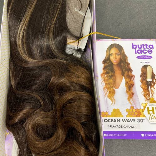 Sensationnel OCEAN WAVE 30 inches BUTTA Human Hair Blend HD Lace Wig - Image 8