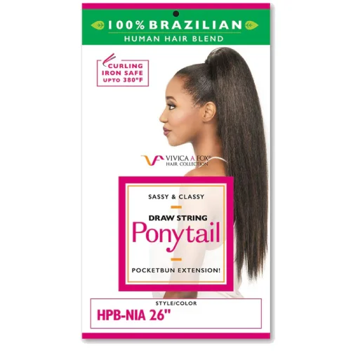 Vivica A Fox 100% Brazilian Human Hair Blend Drawstring Ponytail - Image 2