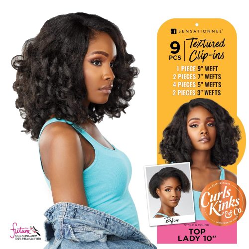 Sensationnel Curls Kinks & Co Textured Clip-In -Boss Lady/Top Lady 10 inches - Image 4