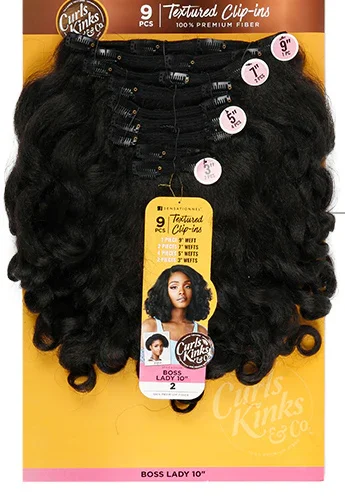 Sensationnel Curls Kinks & Co Textured Clip-In -Boss Lady/Top Lady 10 inches - Image 3