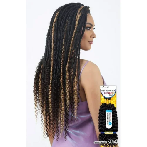 Freetress 100% Human Hair Braid - WATER BULK 18 inches. - Image 2