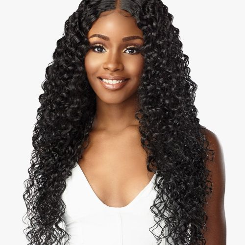 Sensationnel Human Hair Blend HD Lace Front Wig Butta Lace Bohemian 28 inches - Image 1