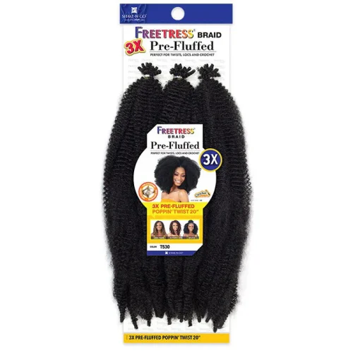 FreeTress Crochet Braids 3X Pre-Fluffed Poppin Twist 20 inches - Image 3