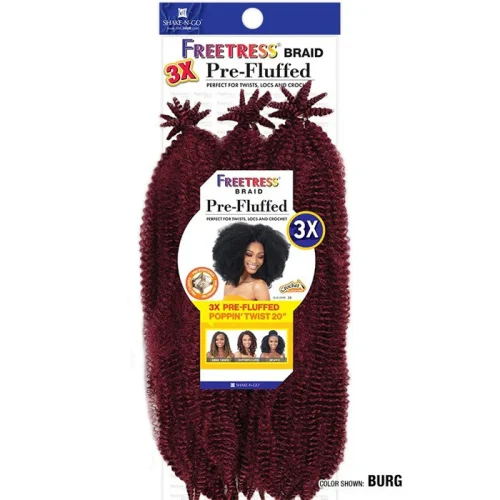 FreeTress Crochet Braids 3X Pre-Fluffed Poppin Twist 20 inches - Image 5