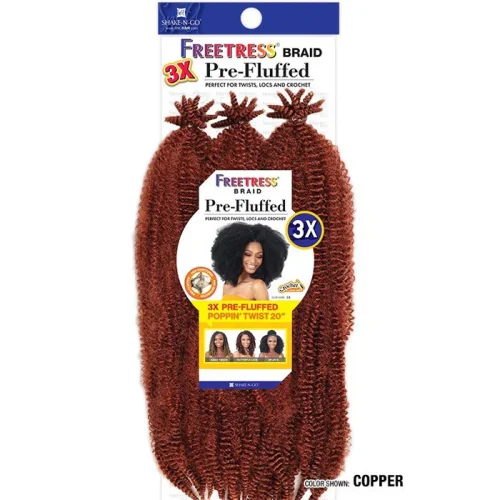 FreeTress Crochet Braids 3X Pre-Fluffed Poppin Twist 20 inches - Image 6