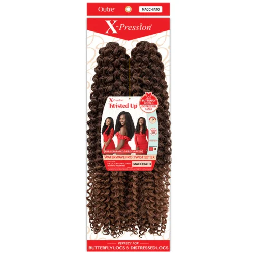 Outre X-Pression Crochet Braid Twisted Up Water Wave Fro Twist 22" 2X - Image 5