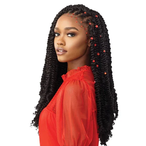 Outre X-Pression Crochet Braid Twisted Up Water Wave Fro Twist 22" 2X - Image 2
