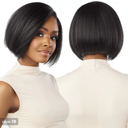Sensationnel Curls Kinks Textured Glueless HD 13x6 Lace Front Wig - 13x6 KINKY BOB 9" - Kinky Edges - Image 3