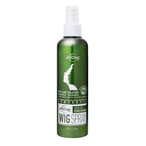 AllDay Locks Synthetic Wig Spray (8 oz) | Revitalizing & Refreshing Leave-In Conditioner | Smoothens, Detangles & Nourishes | Cleanses, Softens and Revitalizes Synthetic Hair | 8 oz