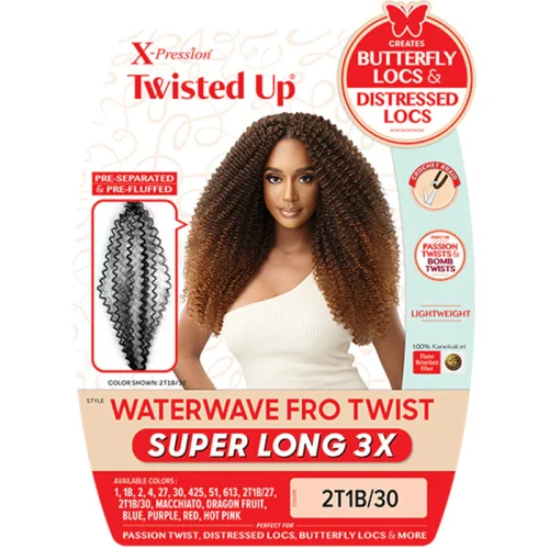 Outre X Pression Twisted Up Waterwave Fro Twist Braid - SUPER LONG 3X - Image 2