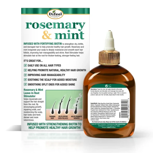 Difeel Rosemary and Mint Infused with Biotin - Root Stimulator 7.1 oz. - Image 2