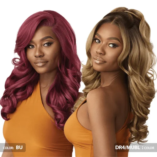 Outre 5x5 Lace Closure Wig Human Hair Blend Glueless HD Lace Front Wig - HHB-DREAM CURLS 20 - Image 3