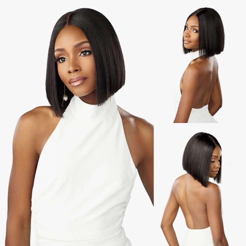 Sensationnel Pearlish 15A 100% Virgin Remy Hair 2x6 HD Lace Front Wig - CLASSIC BOB 10"- Bleached Knots - Image 4